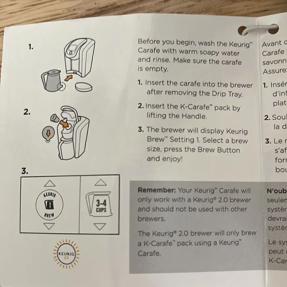 NWT KEURIG THERMAL CARAFE